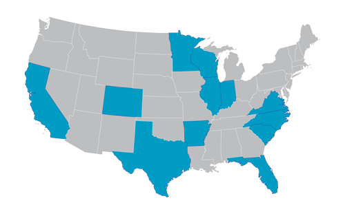 Construction layout projects in the US